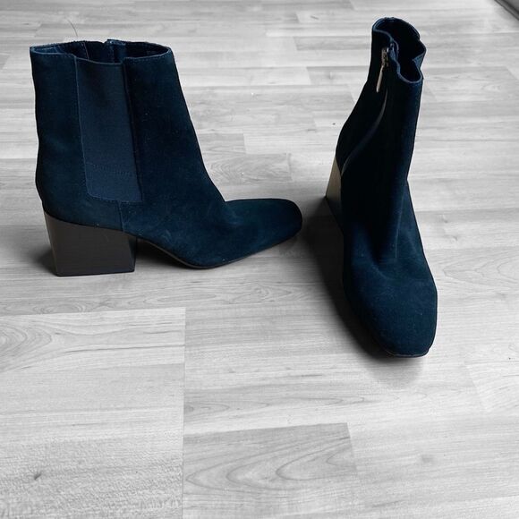 Blondo Scarlette Black Suede Leather Boots Booties Size 7 NWT - Picture 2 of 5